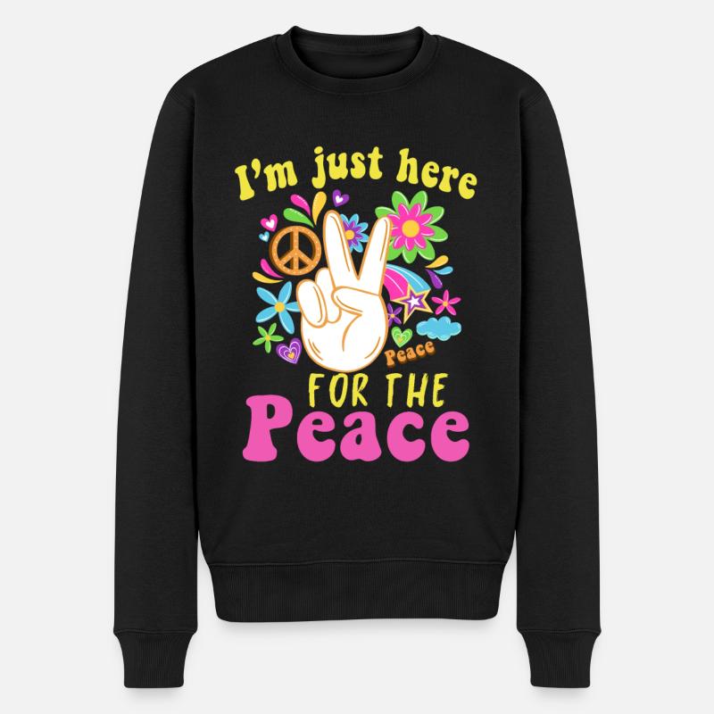 Hippie - Pull Premium bio Homme - noir