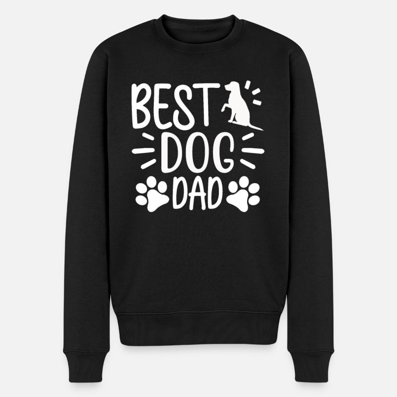 Meilleur chien Papa - Pull Premium bio Homme - noir