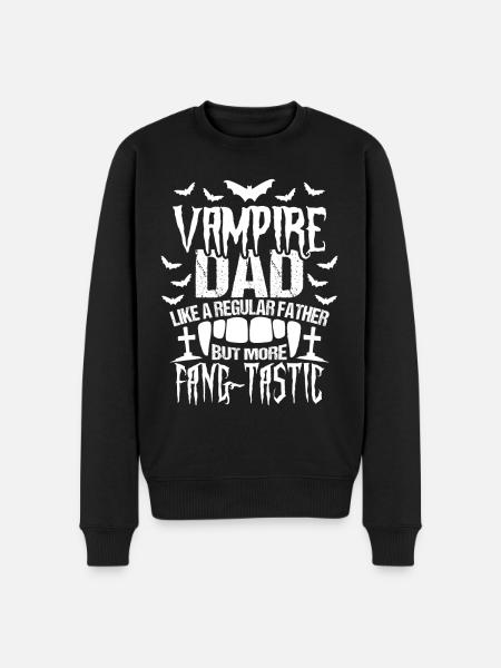 Vampire Papa Halloween - Pull Premium bio Homme - noir