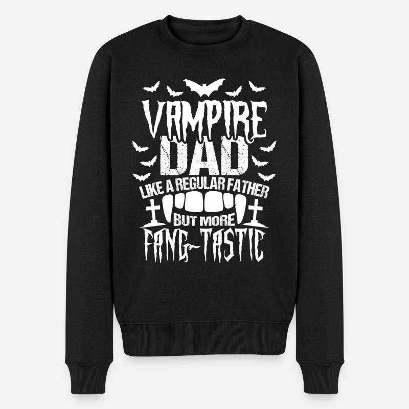 Vampire Papa Halloween - Pull Premium bio Homme - noir