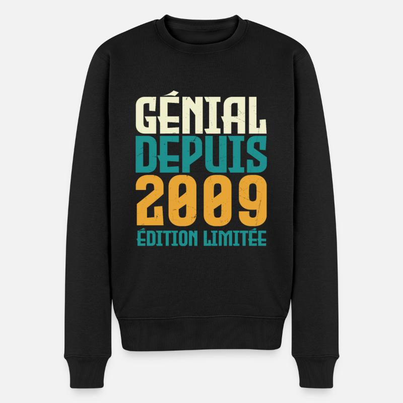Génial depuis 2009 - Pull Premium bio Homme - noir