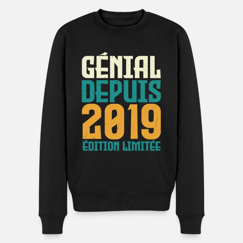 Génial depuis 2019 - Pull Premium bio Homme - noir