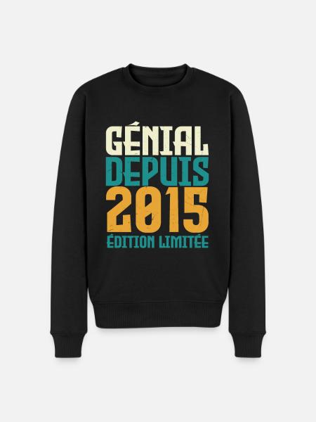 Génial depuis 2015 - Pull Premium bio Homme - noir