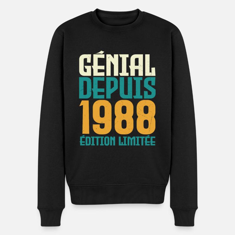 Génial depuis 1988 - Pull Premium bio Homme - noir