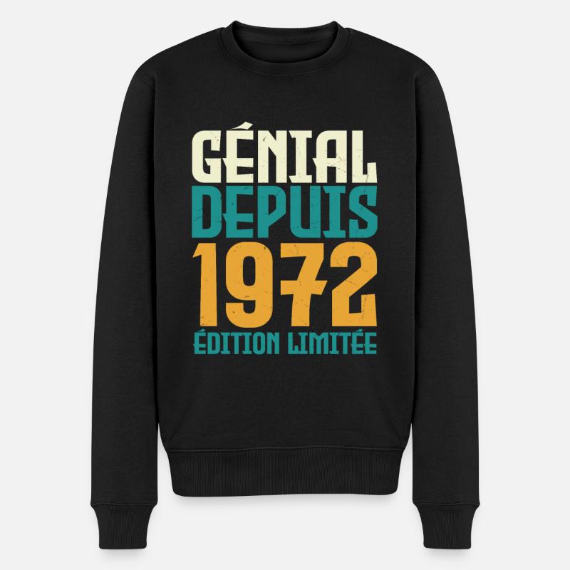 Génial depuis 1972 - Pull Premium bio Homme - noir