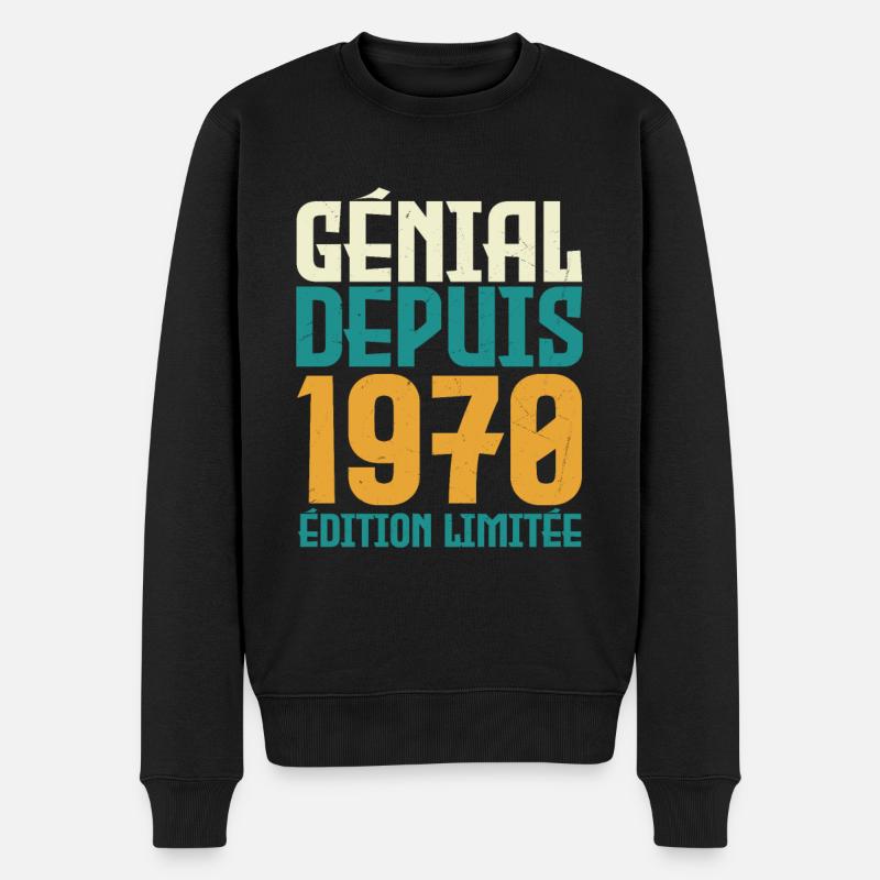 Génial depuis 1970 - Pull Premium bio Homme - noir