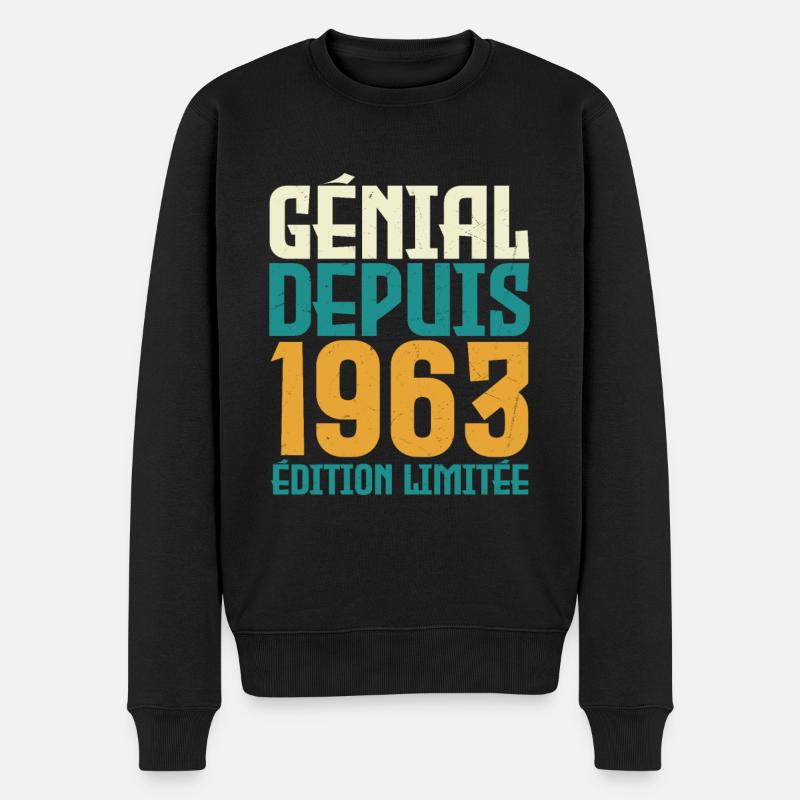 Génial depuis 1963 - Pull Premium bio Homme - noir
