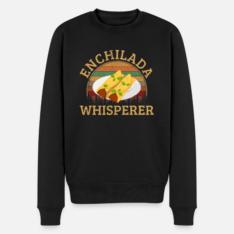 Enchilada Whisperer, enchiladas - Männer Premium Bio Pullover - Schwarz