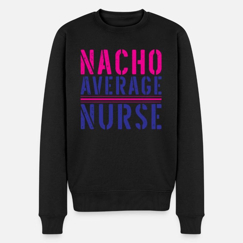 Gesundheit und Krankenpflegerin - Männer Premium Bio Pullover - Schwarz