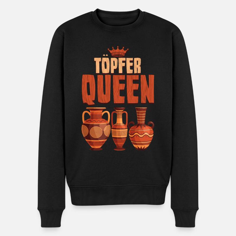 Töpfern - Männer Premium Bio Pullover - Schwarz