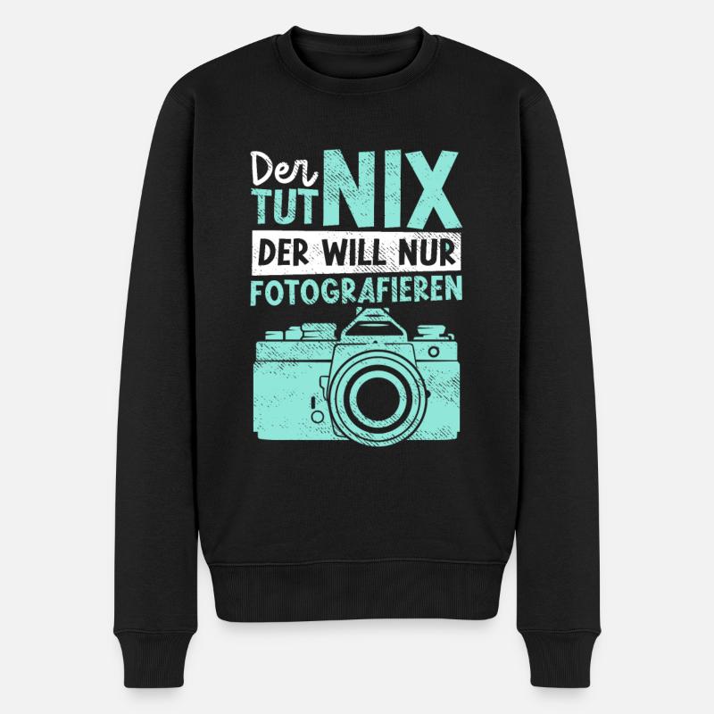 Fotografieren Fotografen - Männer Premium Bio Pullover - Schwarz