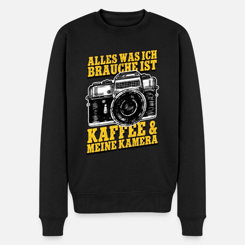 Fotografieren Fotografen - Männer Premium Bio Pullover - Schwarz