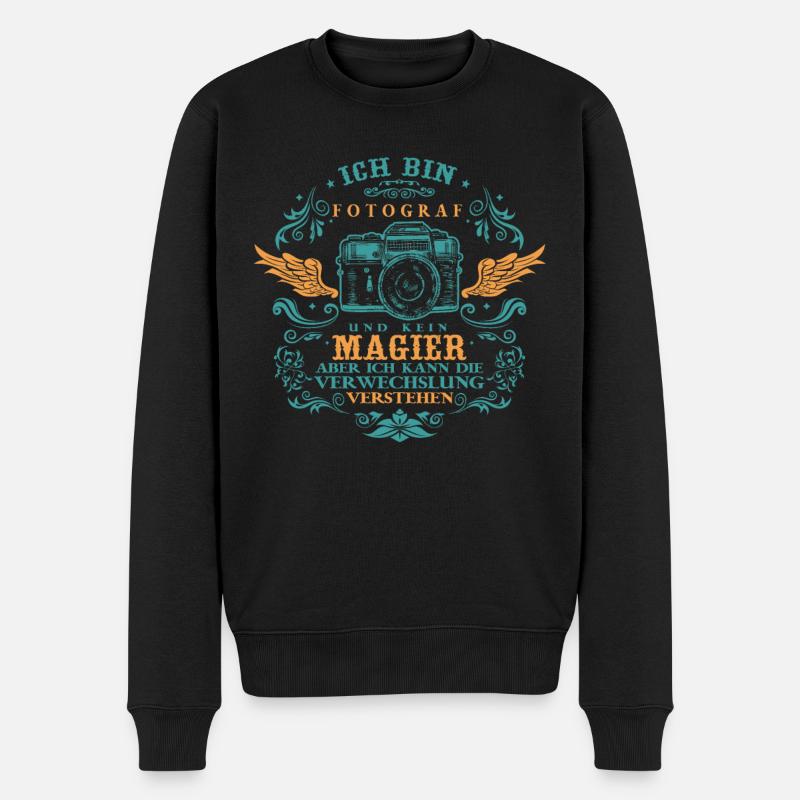 Fotografieren Fotografen - Männer Premium Bio Pullover - Schwarz