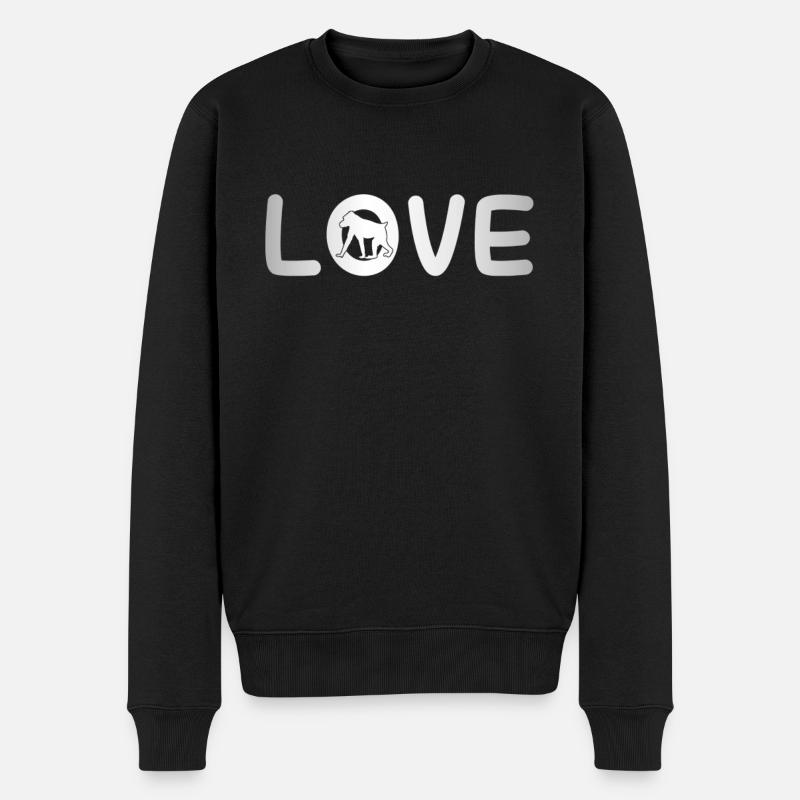 Amour de singe - Pull Premium bio Homme - noir