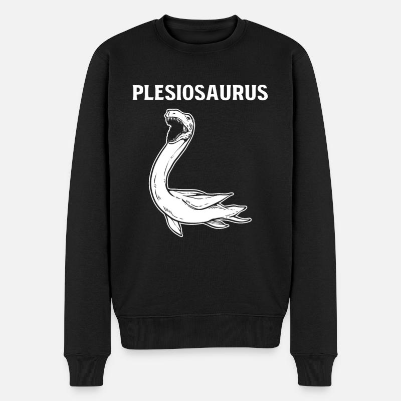 Plesiosaurus Dinosaure - Pull Premium bio Homme - noir