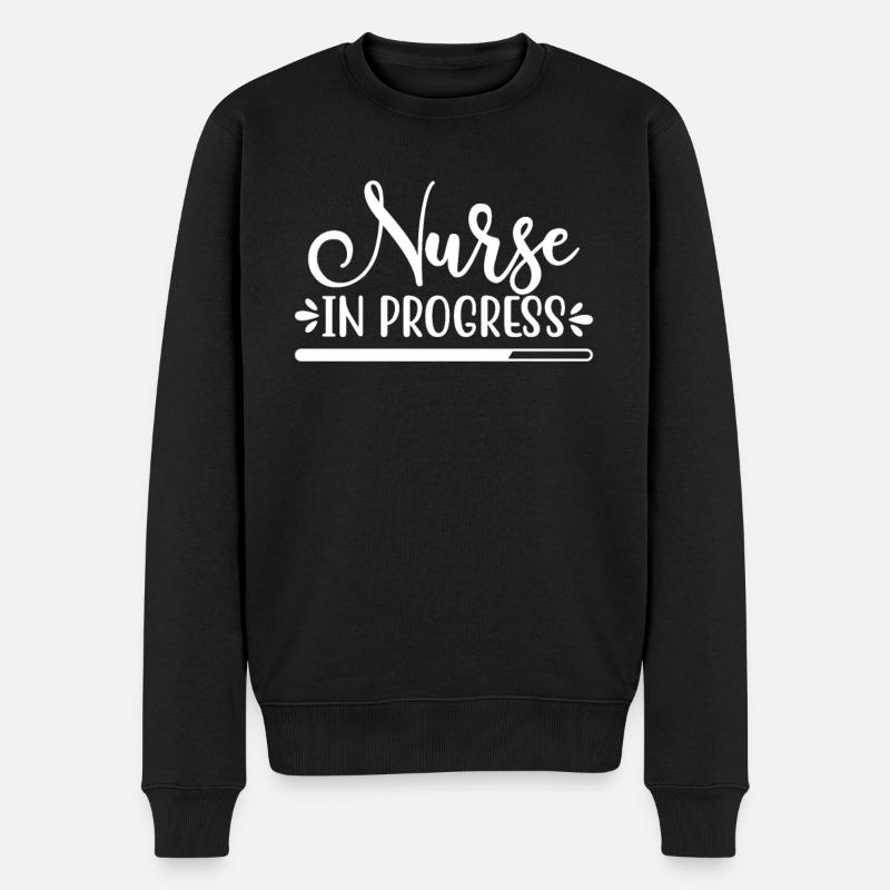 Infirmière au travail - Pull Premium bio Homme - noir