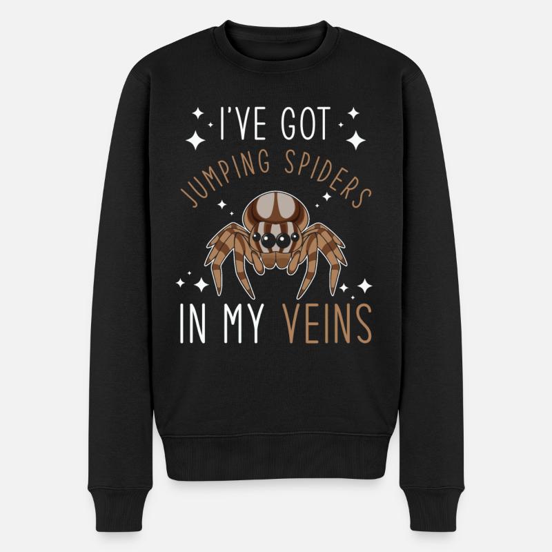 Dicton Jumping Spider - Pull Premium bio Homme - noir