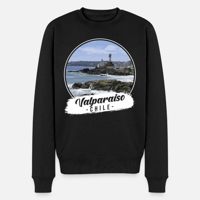 Valparaiso Chili Souvenir - Pull Premium bio Homme - noir