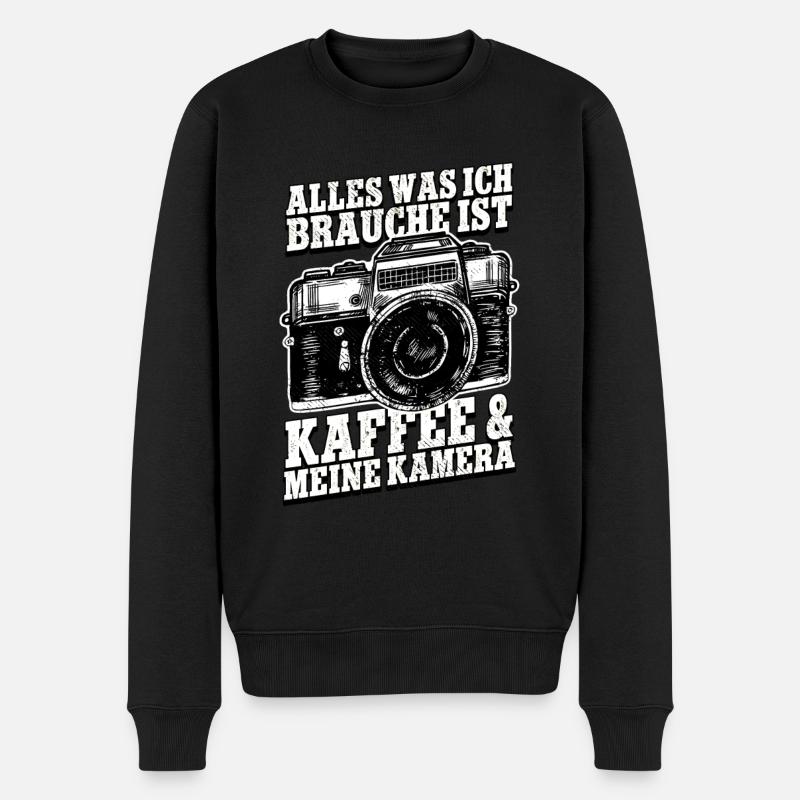Fotografieren Fotografen - Männer Premium Bio Pullover - Schwarz