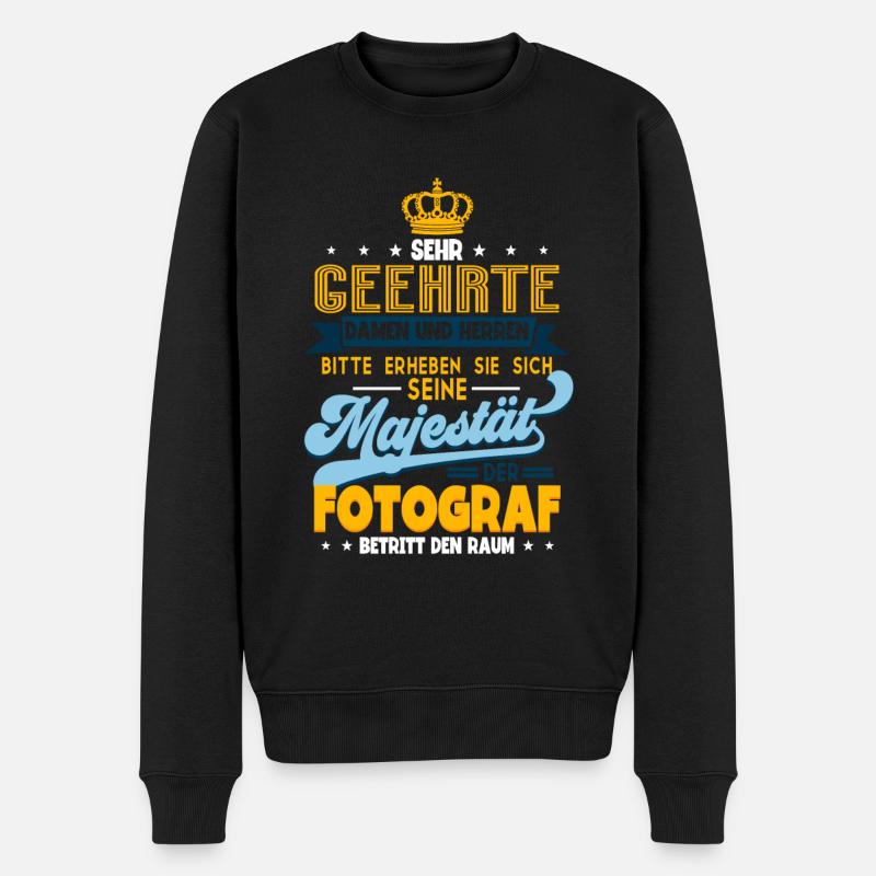 Fotografieren Fotografen - Männer Premium Bio Pullover - Schwarz