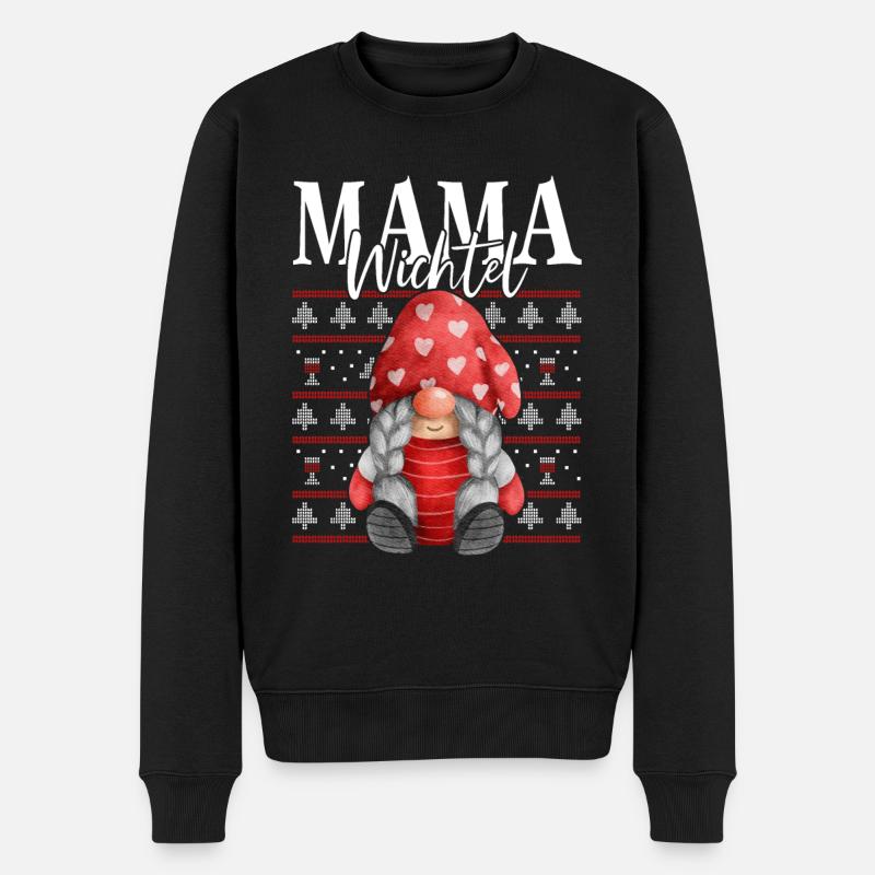 Mama Wichtel Noël - Pull Premium bio Homme - noir