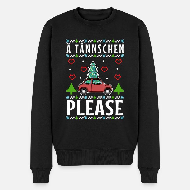 Ä Tännschen please - Männer Premium Bio Pullover - Schwarz