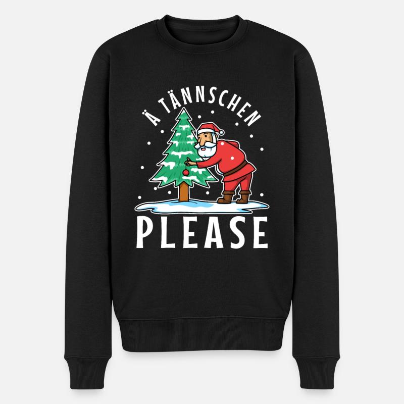 Ä Tännschen please - Männer Premium Bio Pullover - Schwarz
