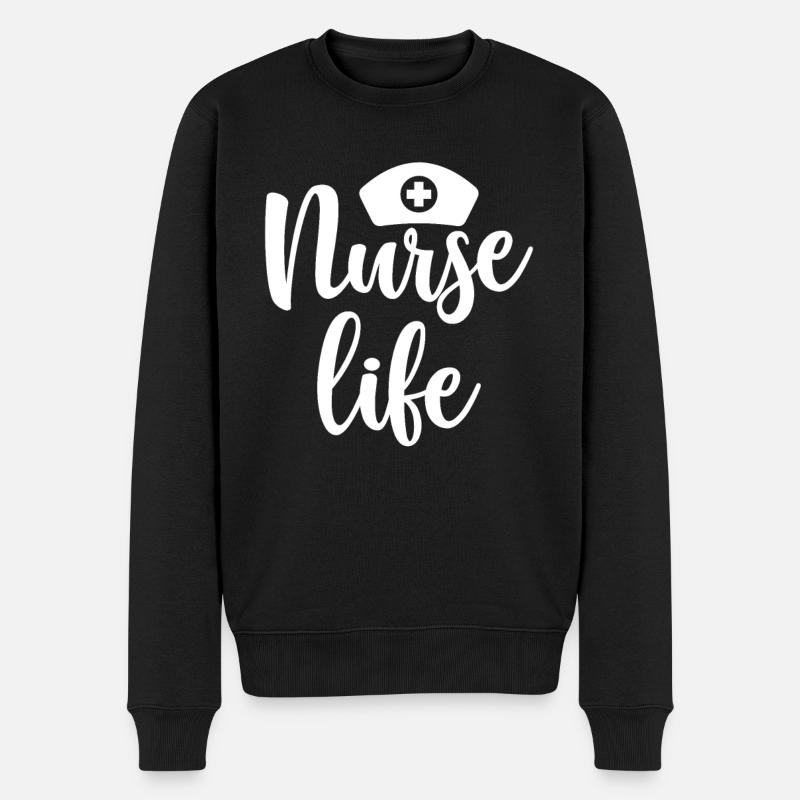 Vie infirmière - Pull Premium bio Homme - noir