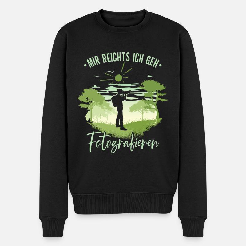 Fotografieren Fotografen - Männer Premium Bio Pullover - Schwarz