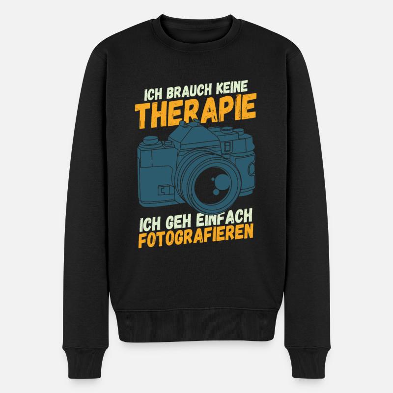 Fotografieren Fotografen - Männer Premium Bio Pullover - Schwarz