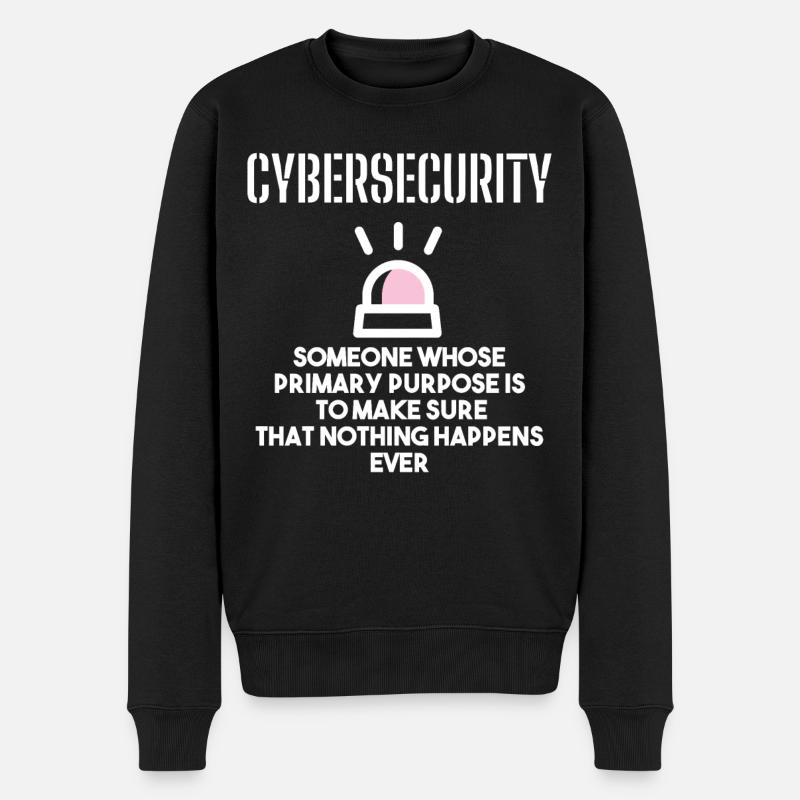 Cybersecurity - IT Security Computer Scientists - Men's Premium Organic Jumper - black