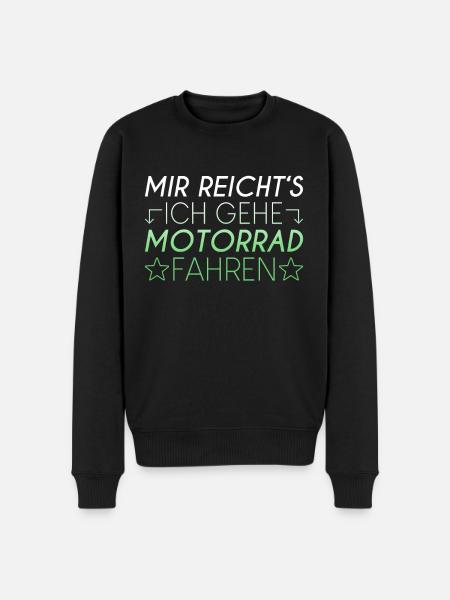 Motorrad Spruch - Männer Premium Bio Pullover - Schwarz
