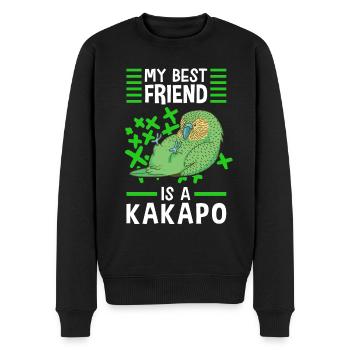 Kakapo sind meine besten Freunde Papagei Kakapo - Männer Premium Bio Pullover - Schwarz - Vorne - Nico (187cm)