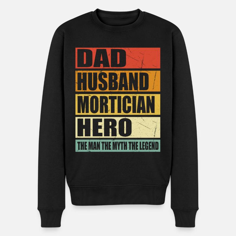 Père Mari Undertaker Hero - Pull Premium bio Homme - noir