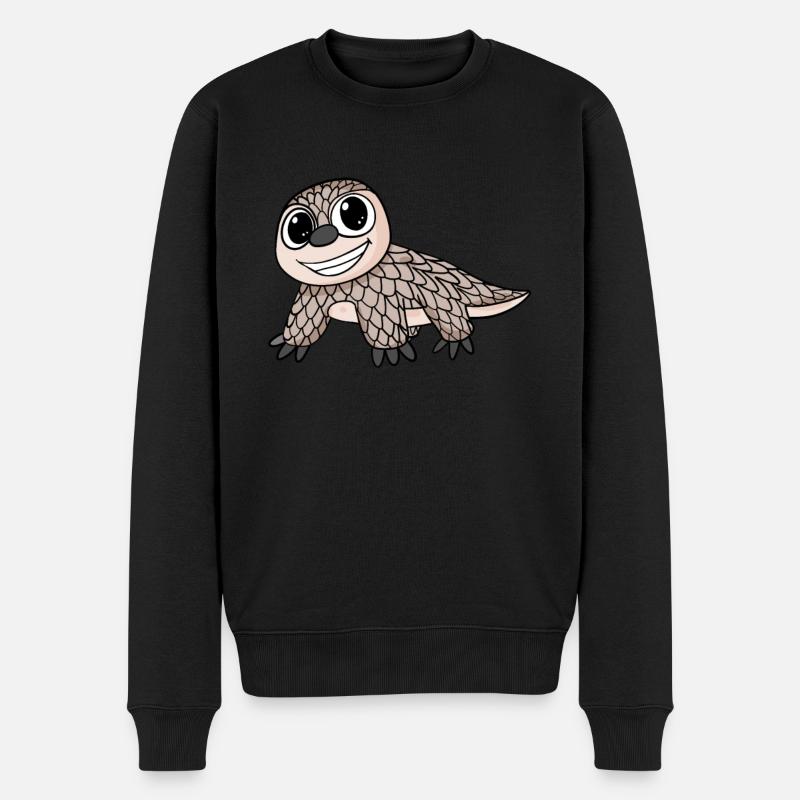 Pholidota - Männer Premium Bio Pullover - Schwarz