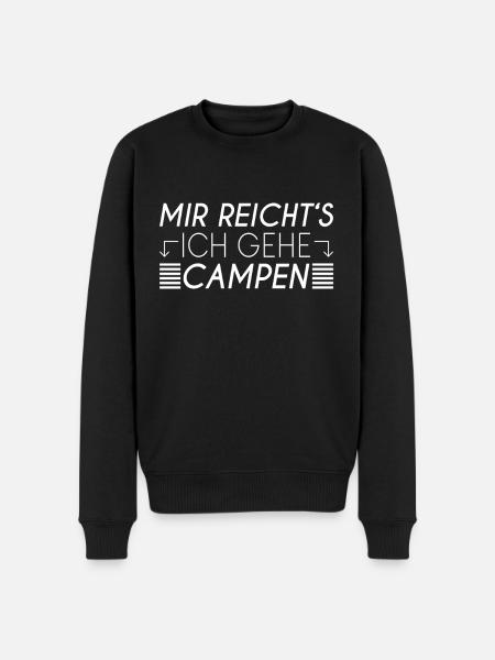 Camping Spruch - Männer Premium Bio Pullover - Schwarz