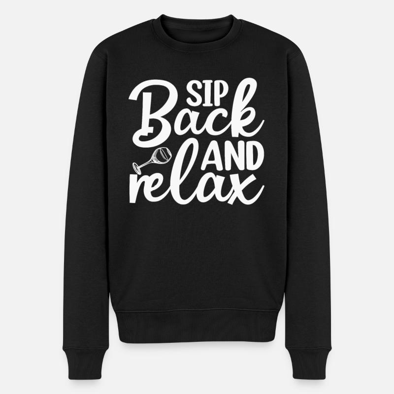 Sirotez et détendez-vous - Pull Premium bio Homme - noir