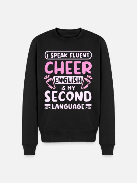 I speak fluent cheer - Men's Premium Organic Jumper - black
