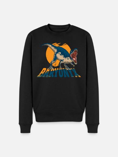 Baryonyx Dinosaur - Men's Premium Organic Jumper - black