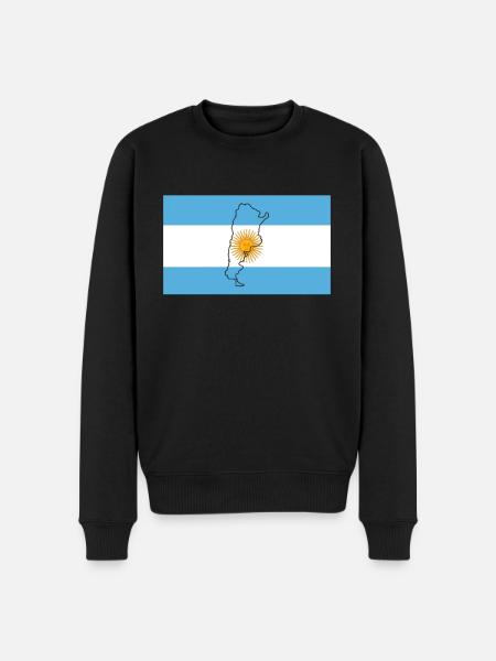 Argentina Flag - Men's Premium Organic Jumper - black