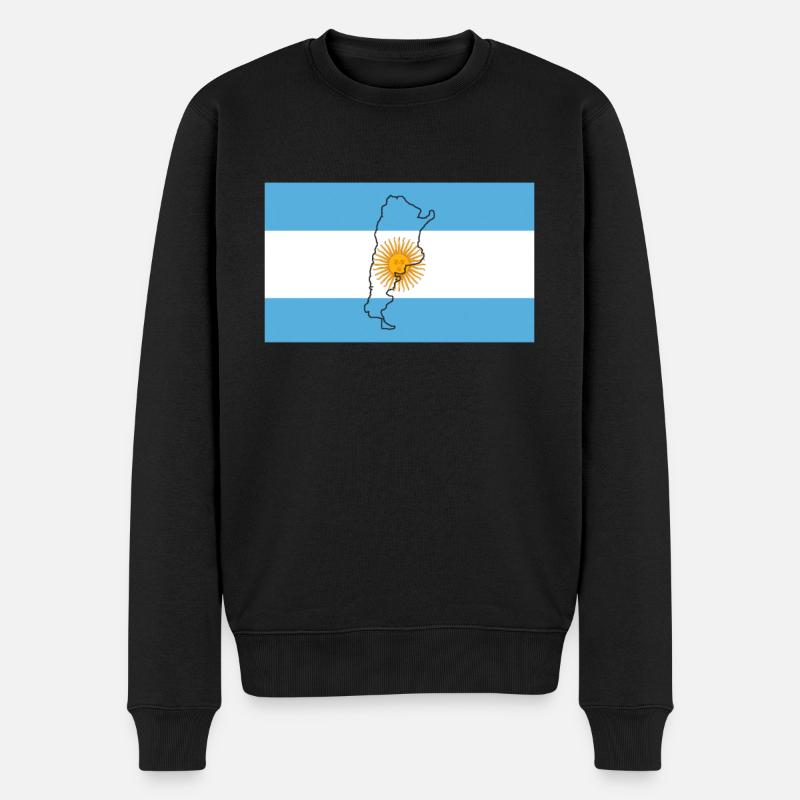 Drapeau de l’Argentine - Pull Premium bio Homme - noir