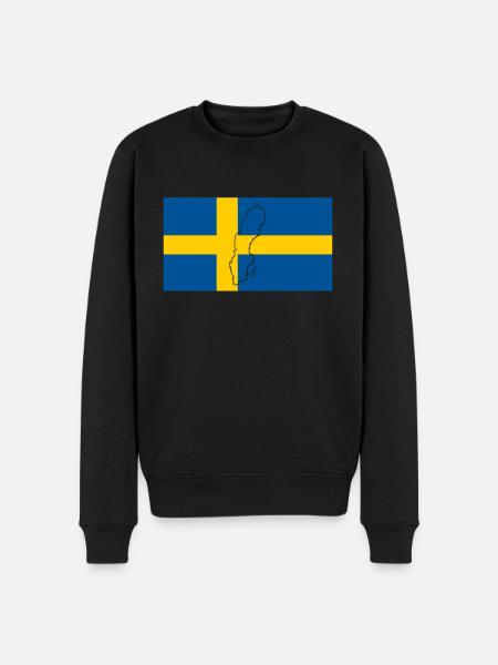 Drapeau de la Suède - Pull Premium bio Homme - noir