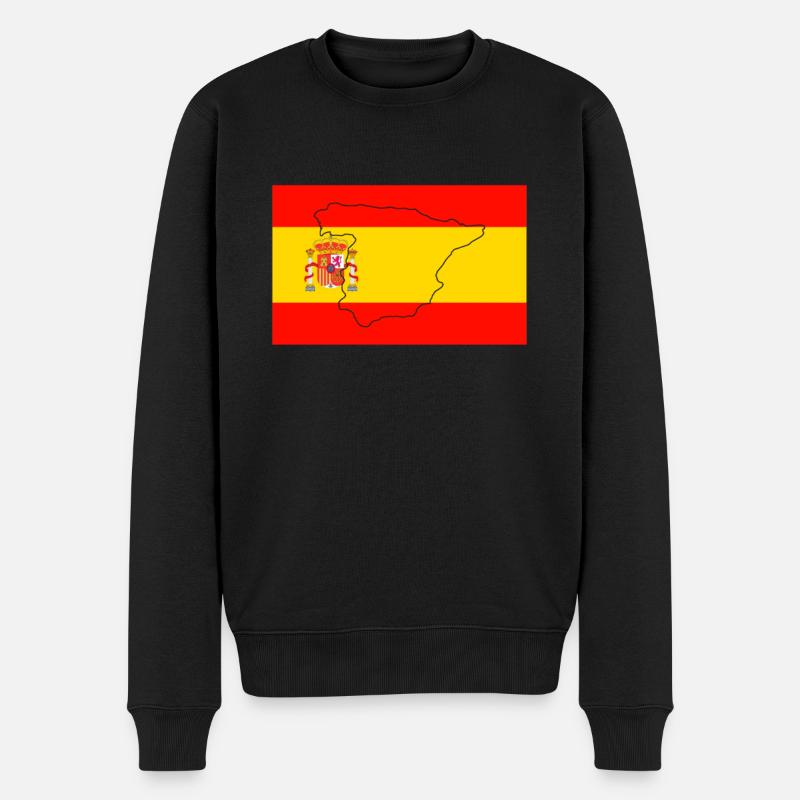 Drapeau de l’Espagne - Pull Premium bio Homme - noir