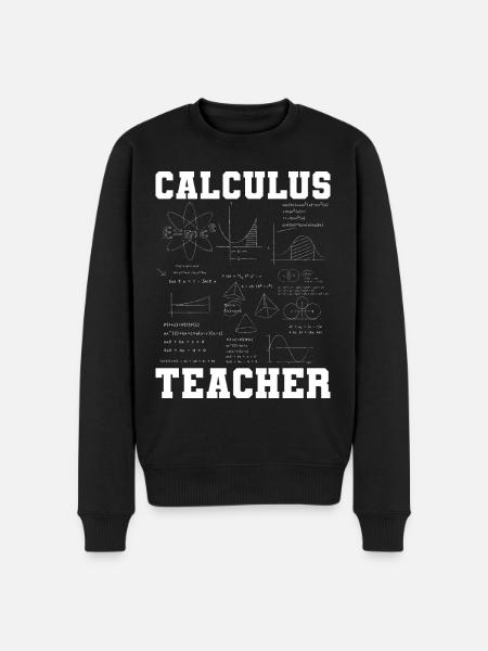Funny calculus-teacher-mathematics-joke-fun-math - Men's Premium Organic Jumper - black