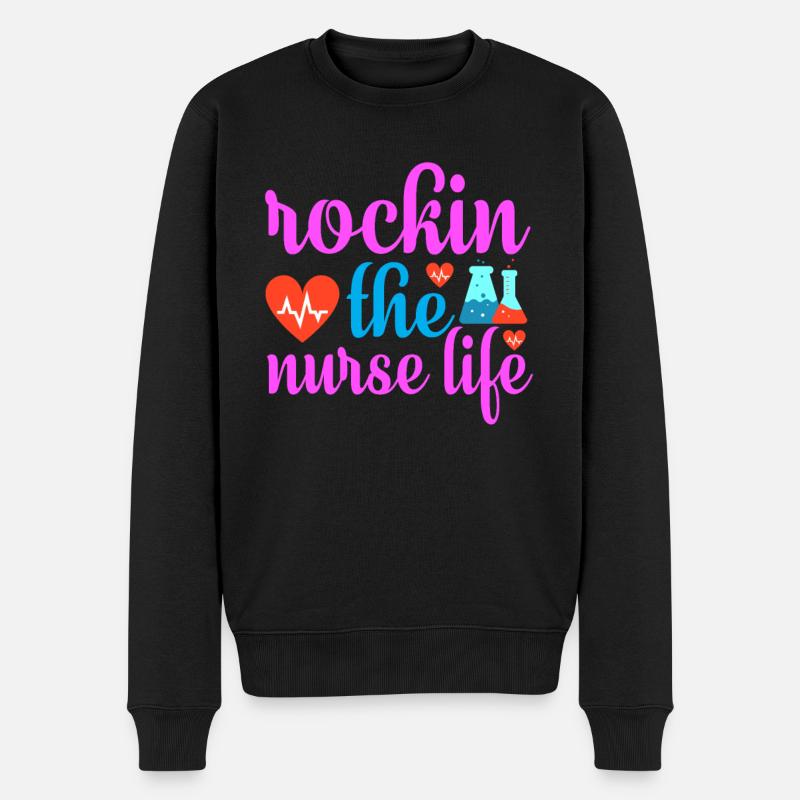 Urgence de l’hôpital infirmier - Pull Premium bio Homme - noir