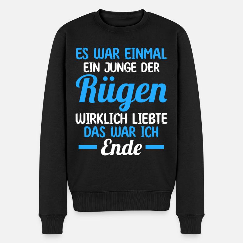 Ostsee Rügen - Männer Premium Bio Pullover - Schwarz