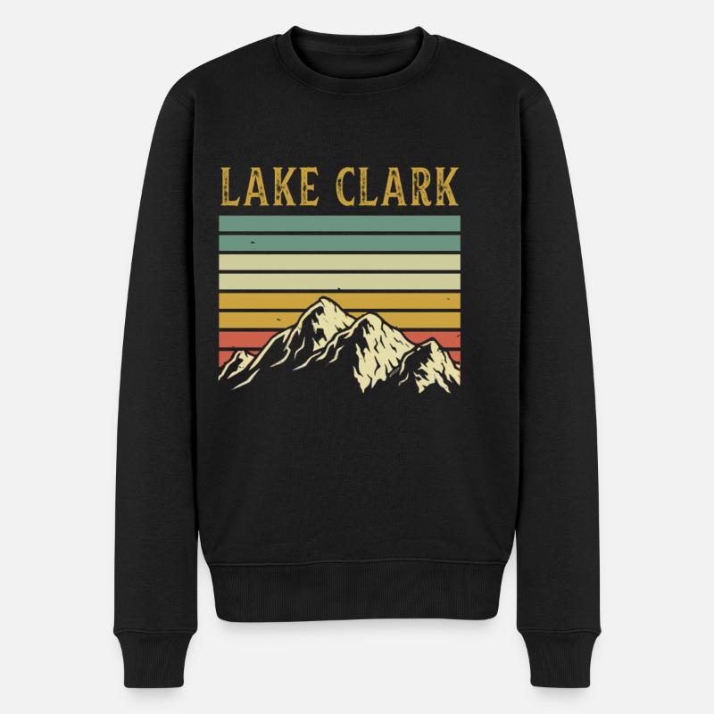 Alaska - Männer Premium Bio Pullover - Schwarz