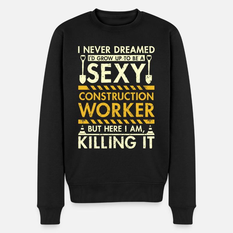 Travailleur de constucion sexy - Pull Premium bio Homme - noir