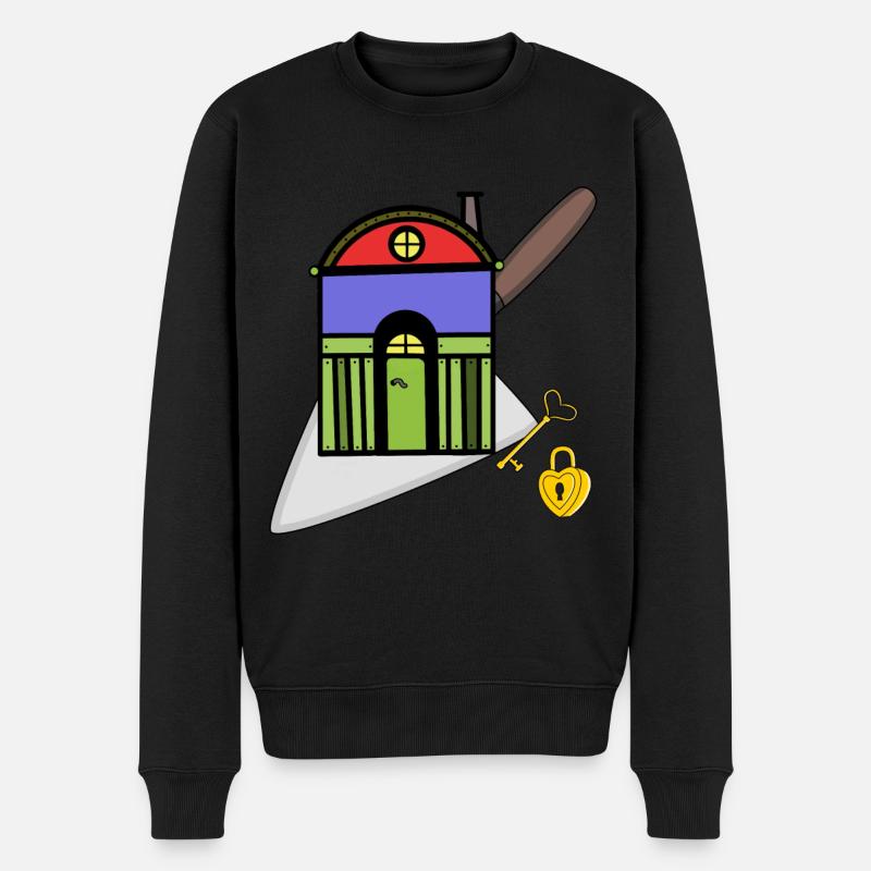 Maçon truelle artisan maison constructeur construction - Pull Premium bio Homme - noir