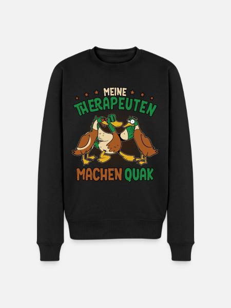 Enten - Männer Premium Bio Pullover - Schwarz